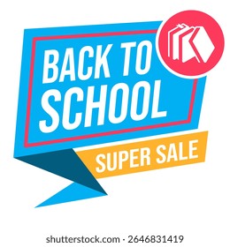 Educational sale banners for back to school season
