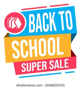 Educational sale banners for back to school season