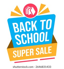 Educational sale banners for back to school season