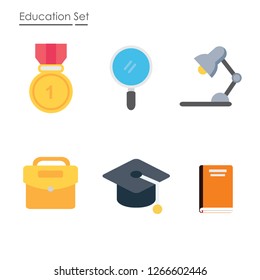 Educational set icons suitable for various events