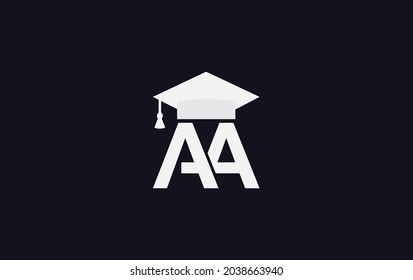 Educational Sign And Graduation Cap By Double AA. Education Learner