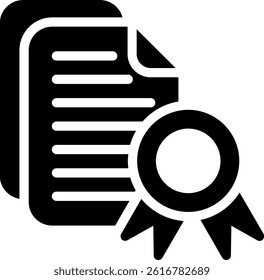 Educational Software Glyph Vector Icon Design