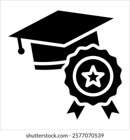 Educational Success Icon Element For Design
