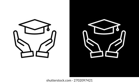 Pädagogischer Support - weißes Symbolset-Design