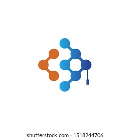educational technology logo design vector EPS 10