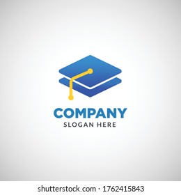 Educational template logo templates, books stacked