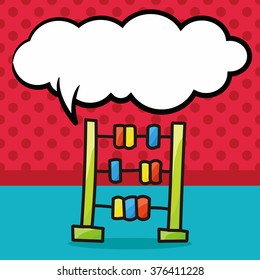 educational toy color doodle, speech bubble