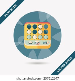educational toy flat icon with long shadow,EPS 10