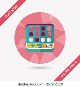 educational toy flat icon with long shadow,EPS 10