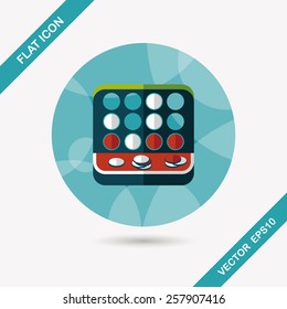 educational toy flat icon with long shadow,EPS 10