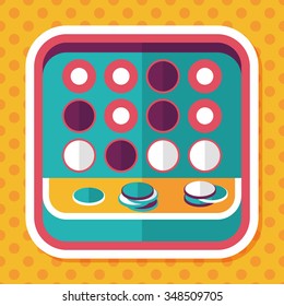 educational toy flat icon with long shadow,EPS 10