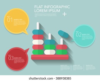Educational toy icon , Vector flat long shadow design. Children's toys  infographic,eps10