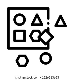 educational toys icon vector. educational toys sign. isolated contour symbol illustration