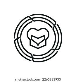 Design-Logo für Bildvertrauenskonzepte