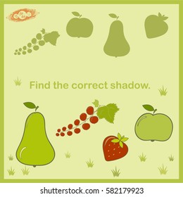 Educational vector card for kids.