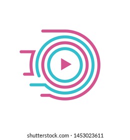 Educational Video Focus Logo design