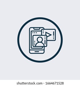 educational video icon in trendy design style. educational video icon isolated on white background. educational video vector icon simple and modern flat symbol for web site, mobile, logo, app,