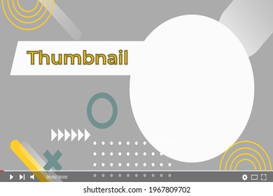 educational video thumbnail vector design 
