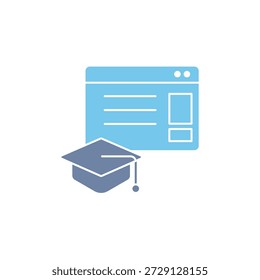 educational website icons set. Set of editable stroke icons.Set of educational website