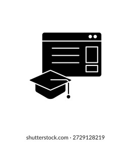 educational website icons set. Set of editable stroke icons.Set of educational website
