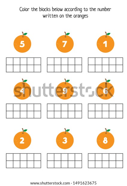 Educational Worksheet Kids Games Kids Printable Stock Vector Royalty Free