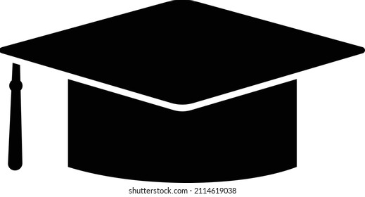 Education,gradution cap icon vector illustration.