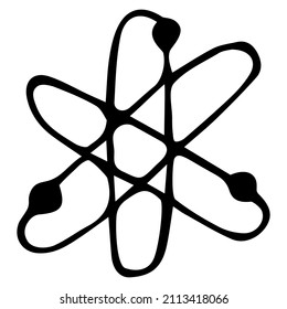 Educations graduated technology marketing doodle vector illustration sign Science icon