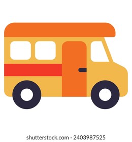 Educationschool bus Vector object illustration