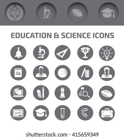 Education,science icons,vector