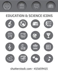 Education,science icons,vector