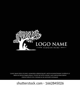 education.tree logo.modern design.vector illustration concept
