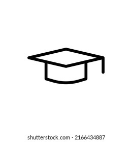 Icono educativo. Diseño De Estilo De Arte De Línea Aislado En Fondo Blanco