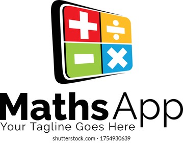 Educative Math App Logo Template Stock Vector (Royalty Free) 1754930639 ...