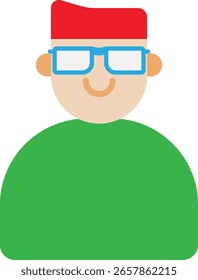 Educador Professor Educação Ícone Vetor Ilustração plana
