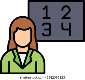 Educator vector icon. Can be used for printing, mobile and web applications.