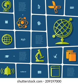 EducEducation flat infographication flat infographic