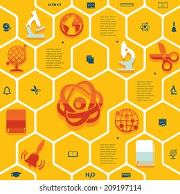 EducEducation flat infographication flat infographic