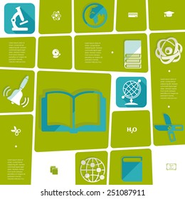 EducEducation flat infographication flat infographic