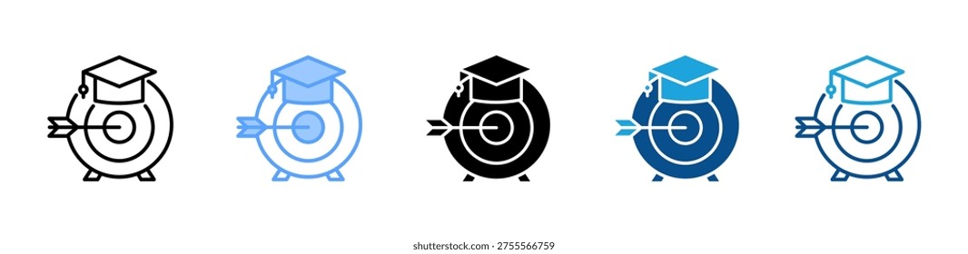 Eductional icon multiple style and collection