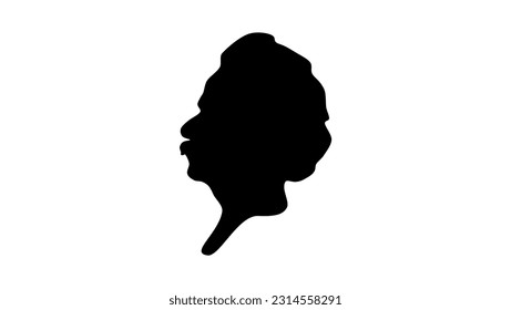 Edvard Grieg Silhouette, hochwertiger Vektorgrafik