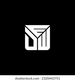 EDW letter logo creative design with vector graphic, EDW simple and modern logo. EDW luxurious alphabet design  
