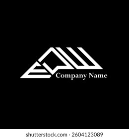 EDW logo design, EDW simple and modern logo. EDW luxurious alphabet design  