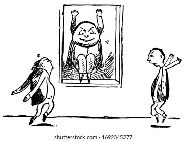Edward Lear's Rhymes, vintage illustration