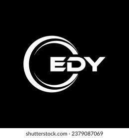 EDY Logo Design, Inspiration für eine einzigartige Identität. Modernes Eleganz und kreatives Design. Markieren Sie Ihren Erfolg mit dem Markieren dieses Logos.