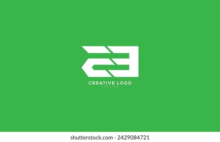 EE 23 Abstract initial monogram letter alphabet logo design