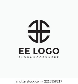 EE 3 E-Letter-Logo, Vektorgrafik