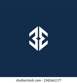 EE, 3E Logo initial monogram design