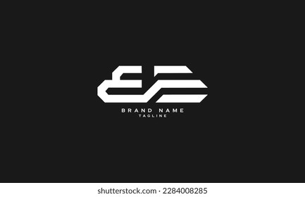 EE, Abstract initial monogram letter alphabet logo design
