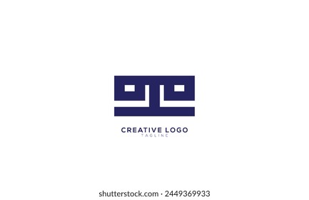 EE Abstract initial monogram letter alphabet logo design