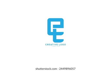 EE Abstract initial monogram letter alphabet logo design